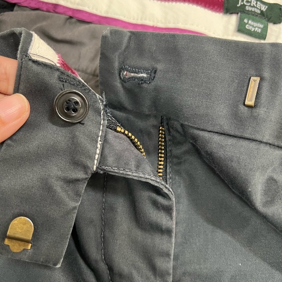 J.Crew stretch 4 regular city fit Back Pockets Dress chino Pants wide leg - Picture 11 of 12